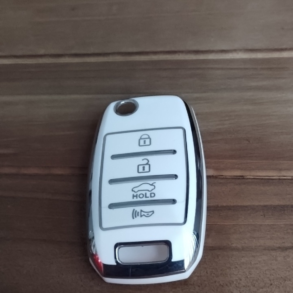 White Car Key Fob for flip key.
